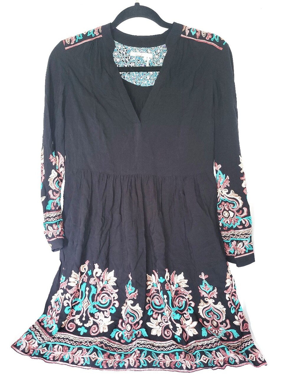 NWOT Anthropologie Floreat Avery Floral Embroidered Peasant Mini Dress Boho XS - Picture 4 of 16